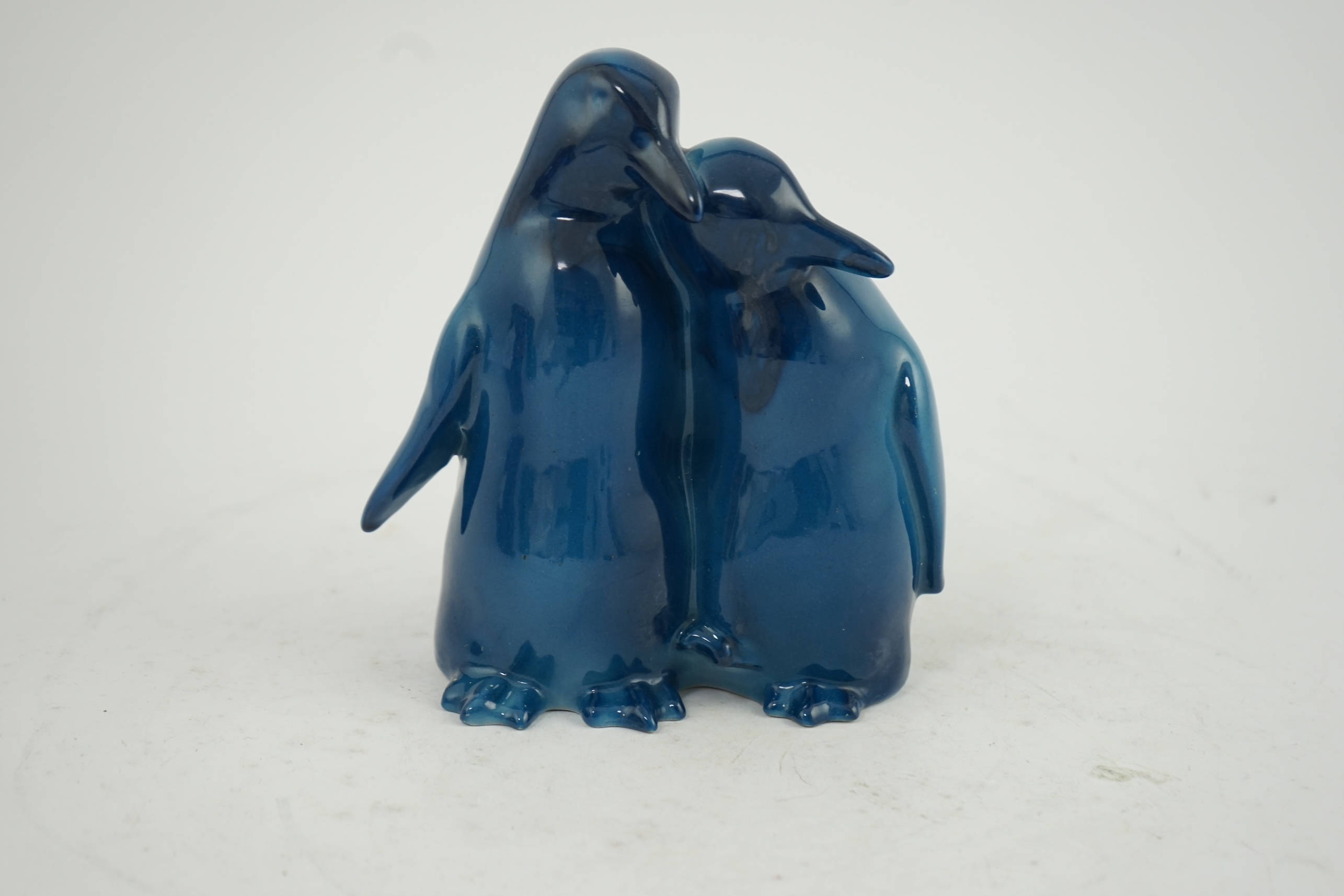 A rare Royal Doulton Titanian colourway group of two penguins